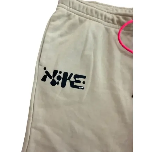 Nike Women's Cream Floral Print Sportswear Essential Sweat Pants Size XL - Picture 5 of 8